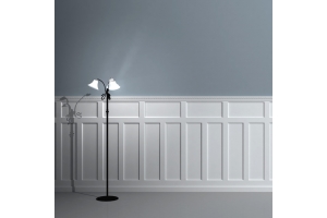 Boiserie enriched with carved wooden moulding