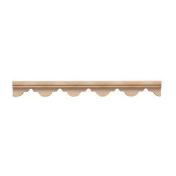 Scalloped wood moulding