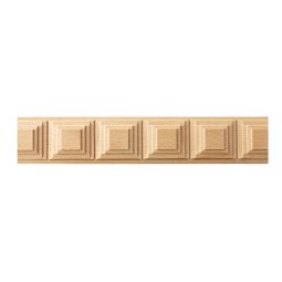 moldura de madera de bloque cuadrado