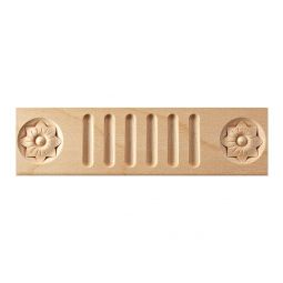 Fluted & rosette wood moulding
