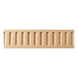 Flat fluted wood moulding