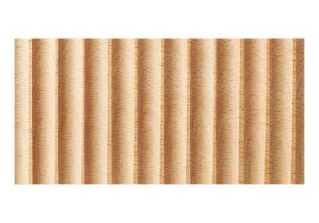 Wave wood moulding