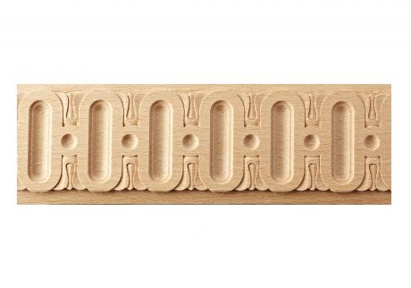Ornate fluted wood moulding