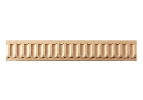 Carved fluted wood moulding