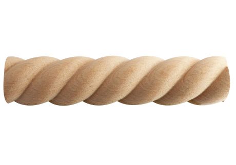 moldura de madera diseño de espiral