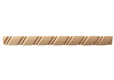 Rope wood moulding