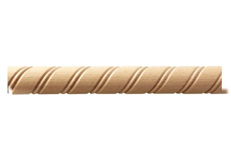 Rope wood moulding