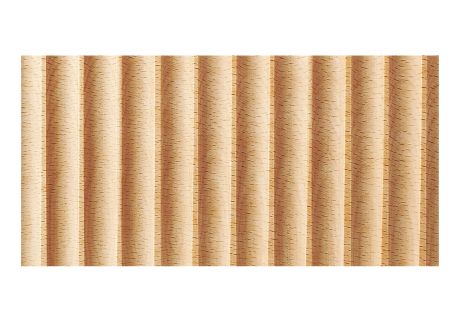 Wave wood moulding