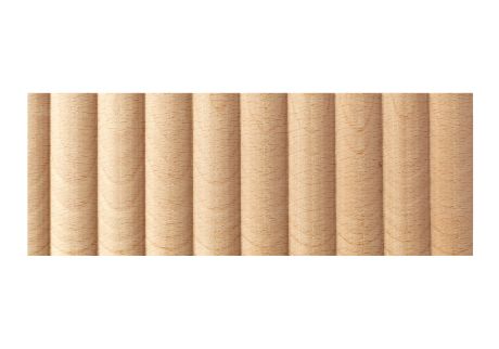 Wave wood moulding