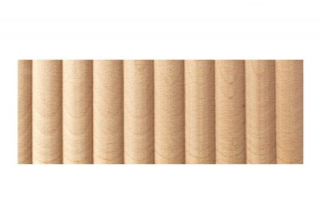 Wave wood moulding