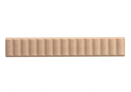 Wave wood moulding