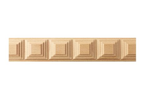 Square block wood moulding