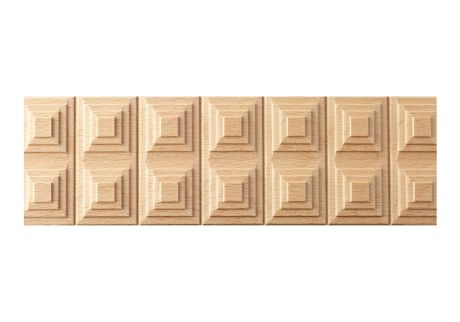 Square block wood moulding