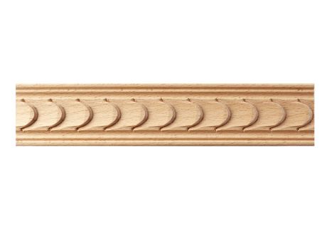 Ripple wood moulding