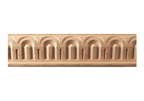 moldura de madera estriada tallada