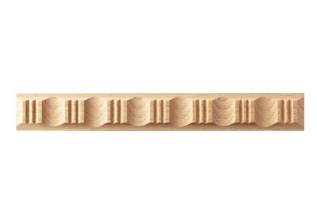 Wave wood moulding