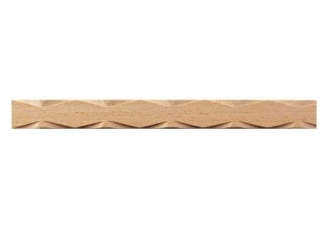 Diamond wood moulding