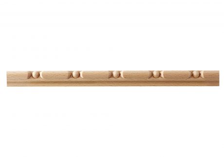 Bead and reel band wood moulding
