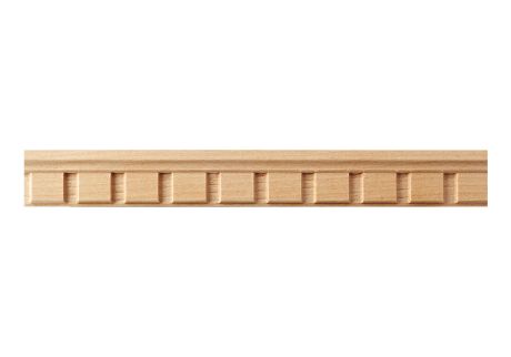 Dentil wood moulding