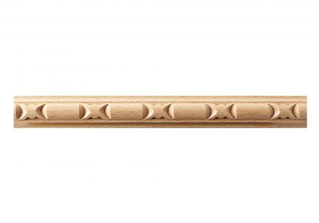 Reel and dart band wood moulding