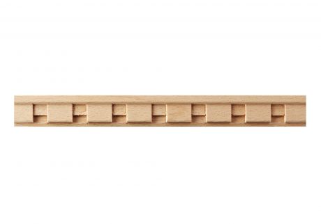 Dentil wood moulding